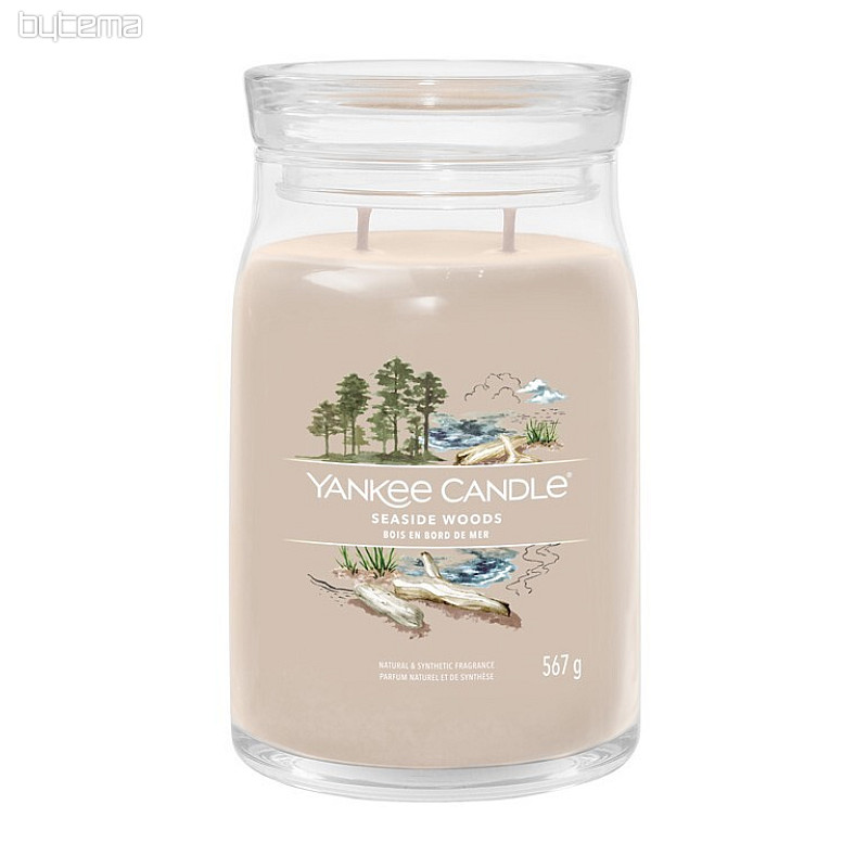 świeczka zapachowa YANKEE CANDLE SEASIDE WOODS GLASS LARGE 2 knoty