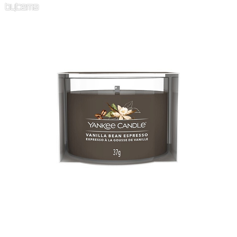 świeca YANKEE CANDLE zapach VANILLA BEAN ESPRESSO W SZKLE 37 g