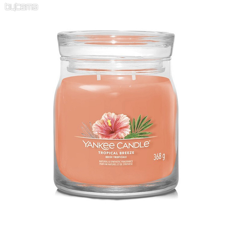 świeczka YANKEE CANDLE zapach TROPICAL BREEZE GLASS MEDIUM 2 knoty