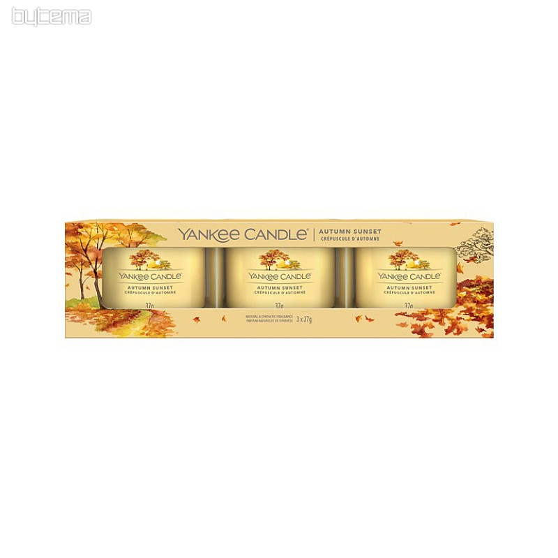 świeca zapachowa YANKEE CANDLE AUTUMN SUNSET KOMPLET 3 sztuk