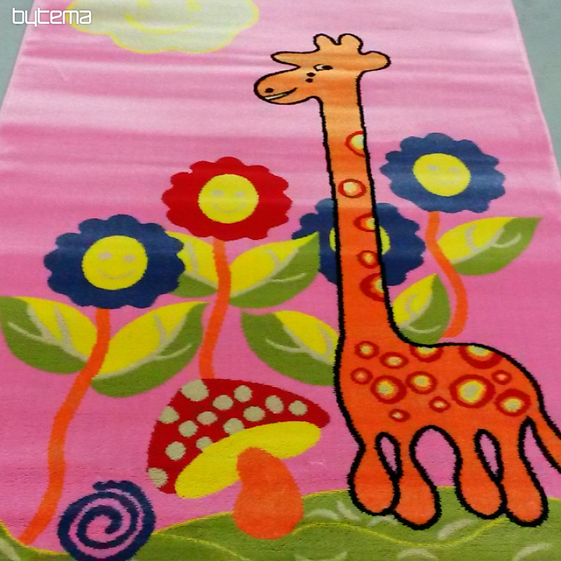 Dywan dziecięcy KIDS GIRAFFE różowy