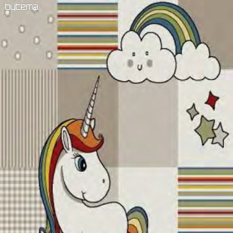 Dywan dziecięcy Unicorn beżowy