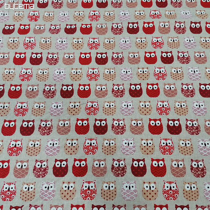Tkanina dekoracyjna MINI OWLS 4
