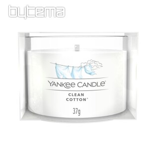 świeczka YANKEE CANDLE zapach CZYSTA BAWEŁNA W SZKLE 37g