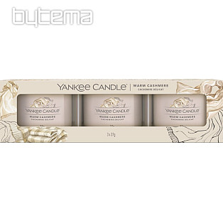 świeczka zapachowa YANKEE CANDLE WARM CASHMERE KOMPLET 3 sztuk