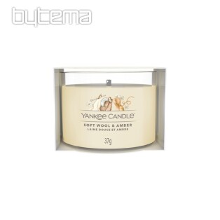 świeca zapachowa YANKEE CANDLE SOFT WOOL i ANBER W SZKLE 37g