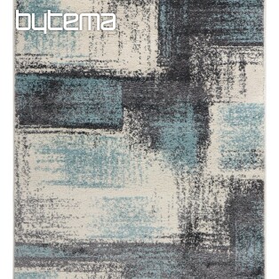 Kawałek dywan DOUX malowany na płótnie szary / niebieski