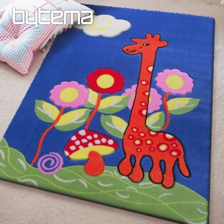 Dywan dziecięcy KIDS GIRAFFE niebieski