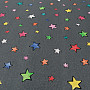 Tkanina dekoracyjna GWIAZDKI w kolorowe gwiazdki