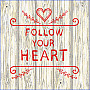 Poszewka na poduszkę z gobelinem FOLLOW YOUR HEART