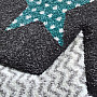 Okrągły dywan dla dzieci PASTEL Gwiazdy